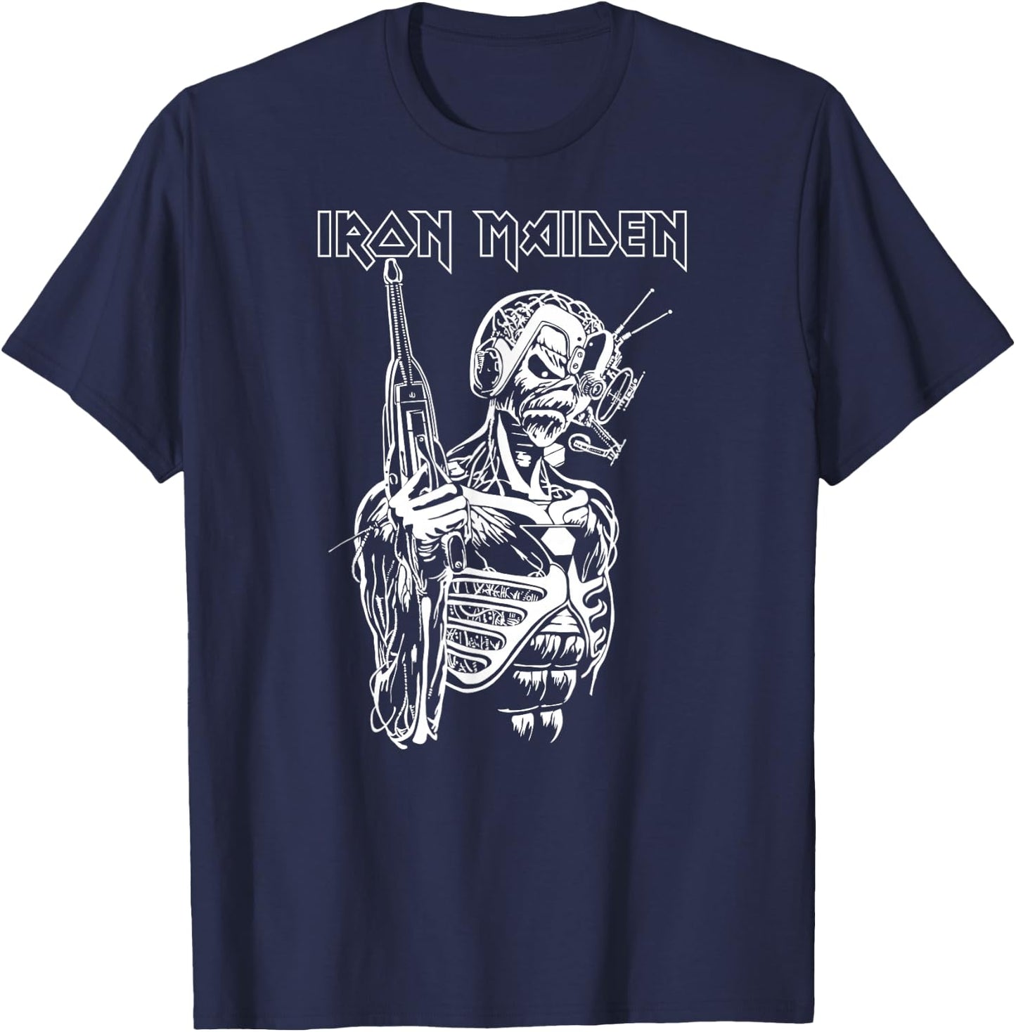 Iron Maiden - Somewhere in Time One Color T-Shirt - T-Shirt | Navy