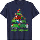 Funny Garbage Truck Christmas Tree Ornament Decor Boys Kids T-Shirt - T-Shirt | Navy