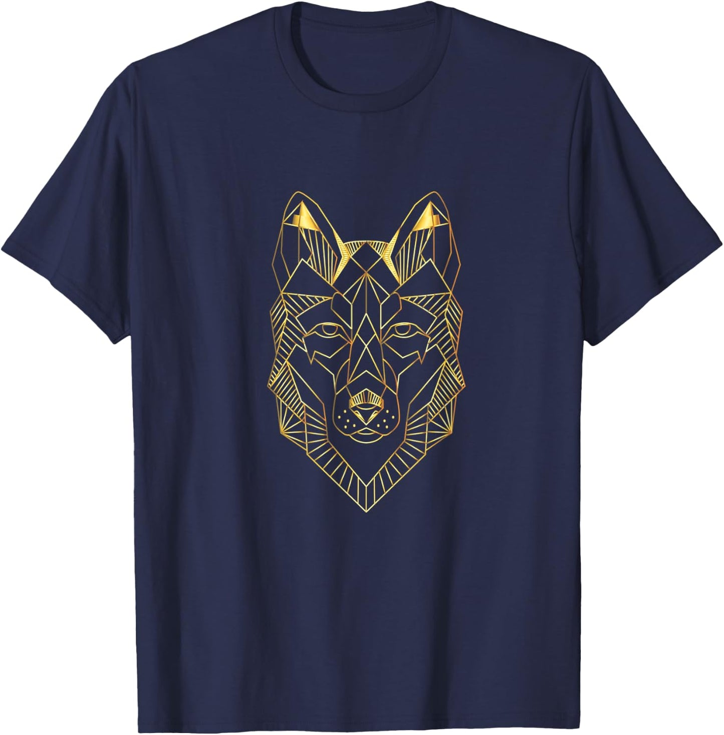 Golden Wolf T-Shirt - T-Shirt | Navy
