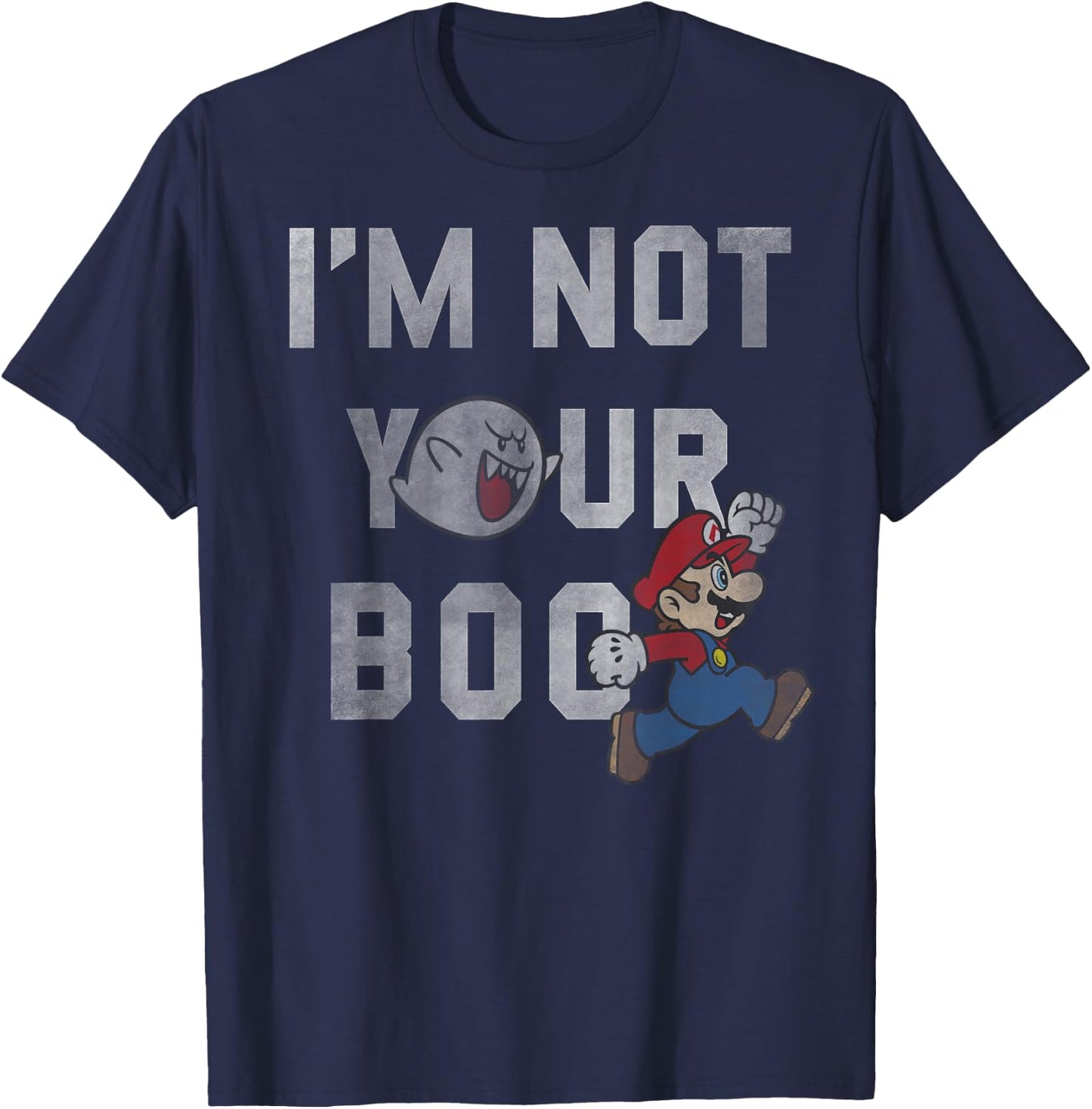 Super Mario I'm Not Your Boo T-Shirt - T-Shirt | Navy