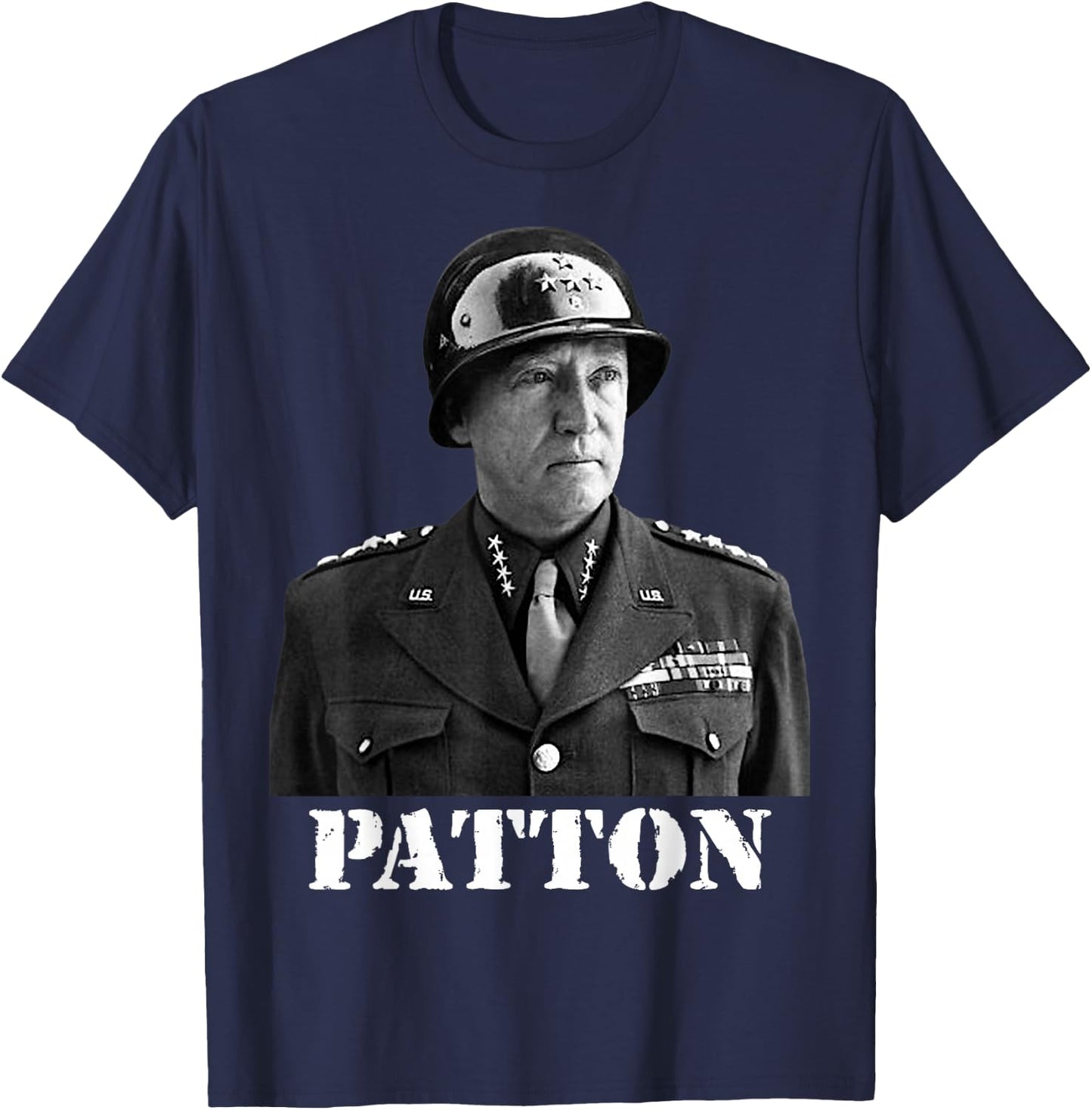 George Patton World War II Victory Memorial Independence Day T-Shirt - T-Shirt | Navy