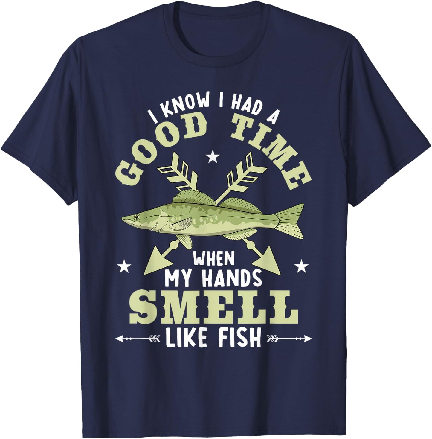Bow Archer Fishing Fish Hunting Funny Bowfishing T-Shirt - T-Shirt | Navy