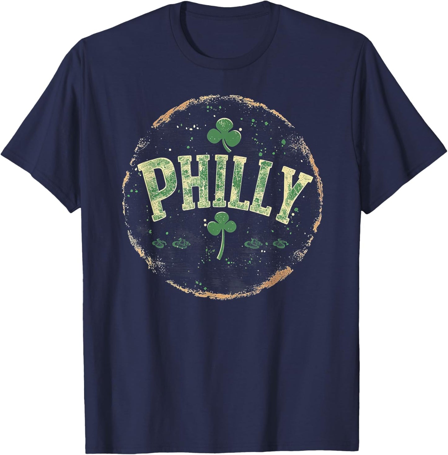 Philly Philadelphia - Irish St. Patrick's Day Saint Paddy's T-Shirt - T-Shirt | Navy