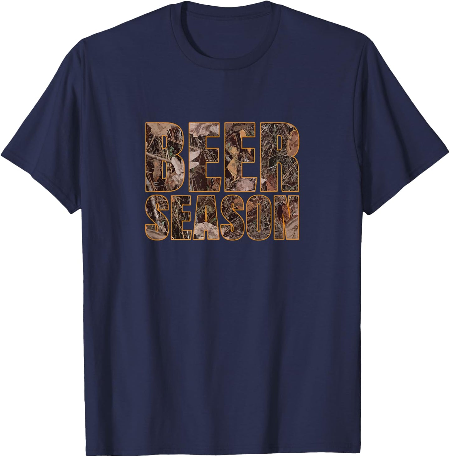 Beer Season 1 - Camo Funny Deer Hunter Hunting T-Shirt - T-Shirt | Navy