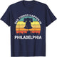 Vintage Bad Things Happen In Philadelphia Funny Philly T-Shirt - T-Shirt | Navy