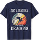 Just A Grandma Who Loves Dragons T-Shirt - T-Shirt | Navy