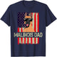 Funny Belgian Malinois Dad American Flag 4th Of July T-Shirt - T-Shirt | Navy