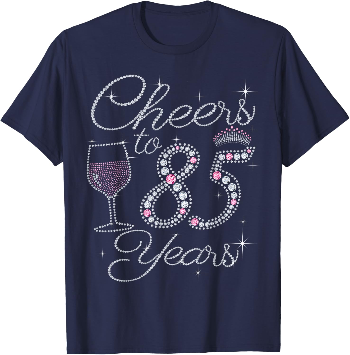 Cheers to 85 Years 1937 85Th Birthday Gift T-Shirt - T-Shirt | Navy
