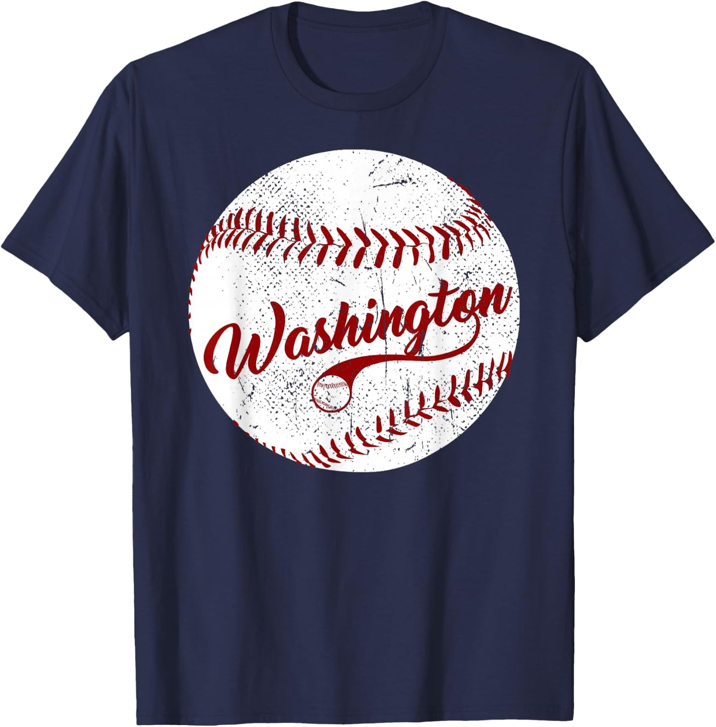 Baseball Washington DC Team, Love Baseball National Pastime T-Shirt - T-Shirt | Navy
