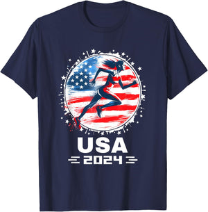 Track and Field USA 2024 Track and Field USA Team T-Shirt - T-Shirt | Navy