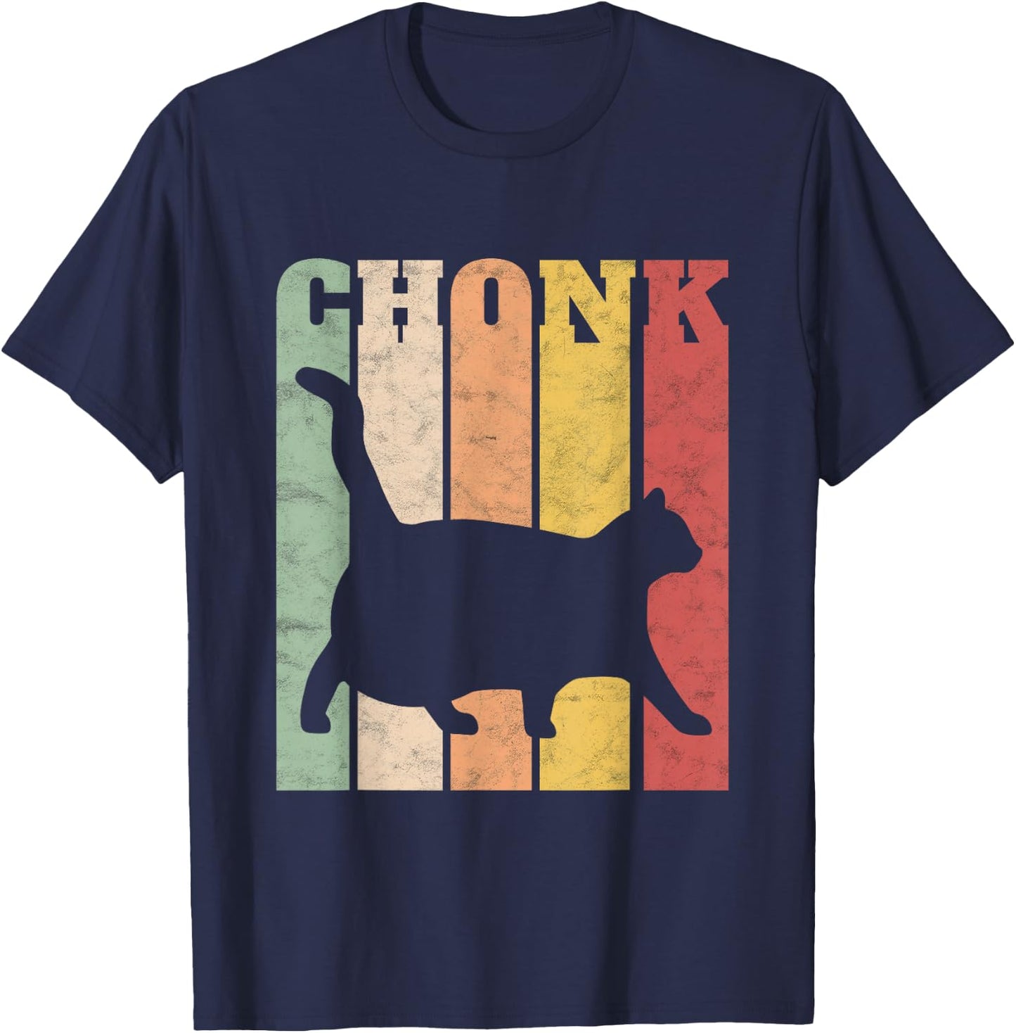 Chonk Scale Cat Meme Chonky Chonk Memes T-Shirt - T-Shirt | Navy