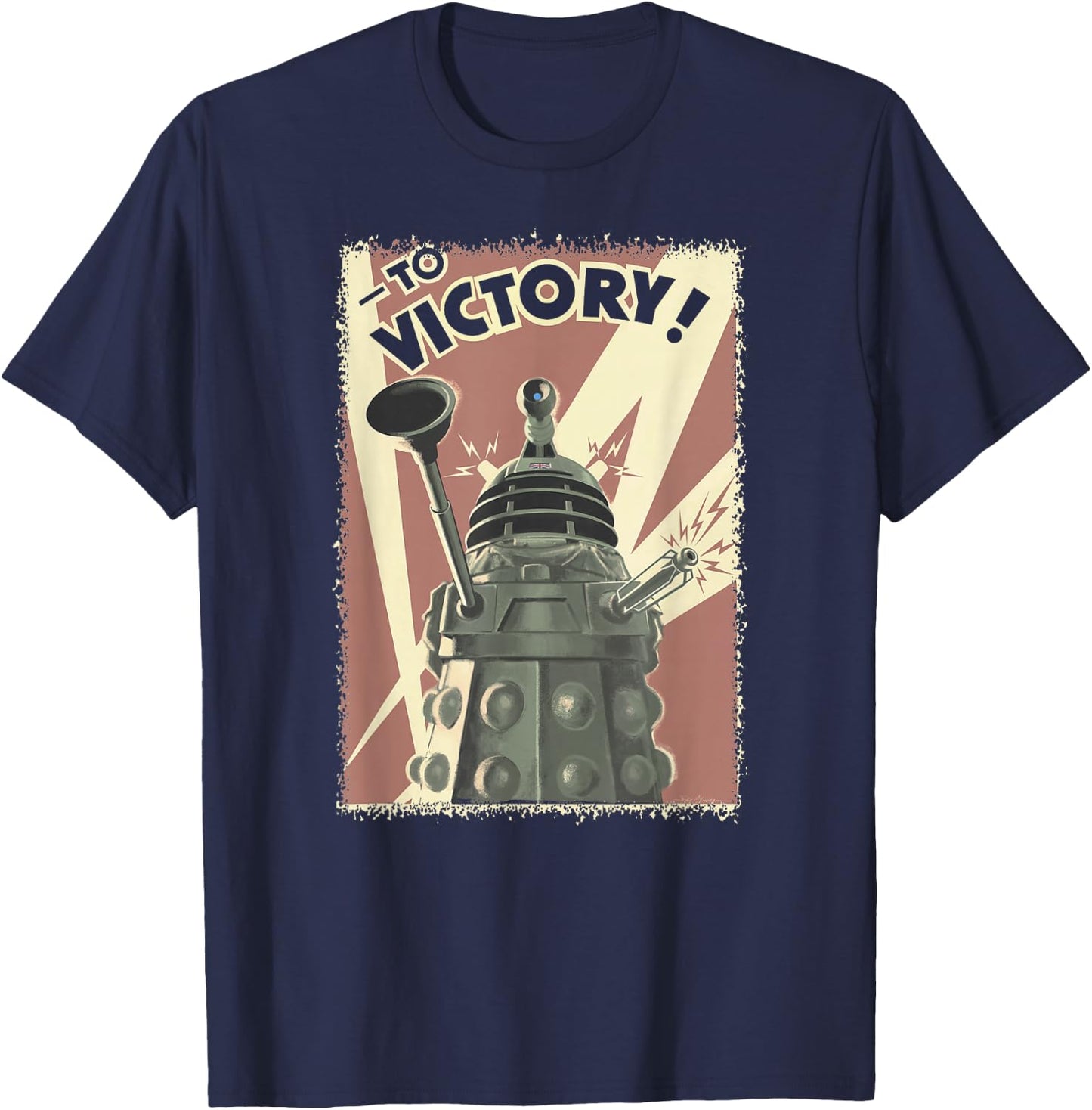 Propoganda Dalek Sci-Fi Fan 60th Anniversary T-Shirt - T-Shirt | Navy