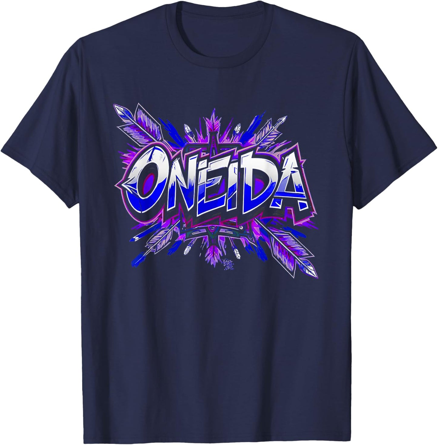 Oneida Tribe Sovereign Nation Ancestral Lands T-Shirt - T-Shirt | Navy