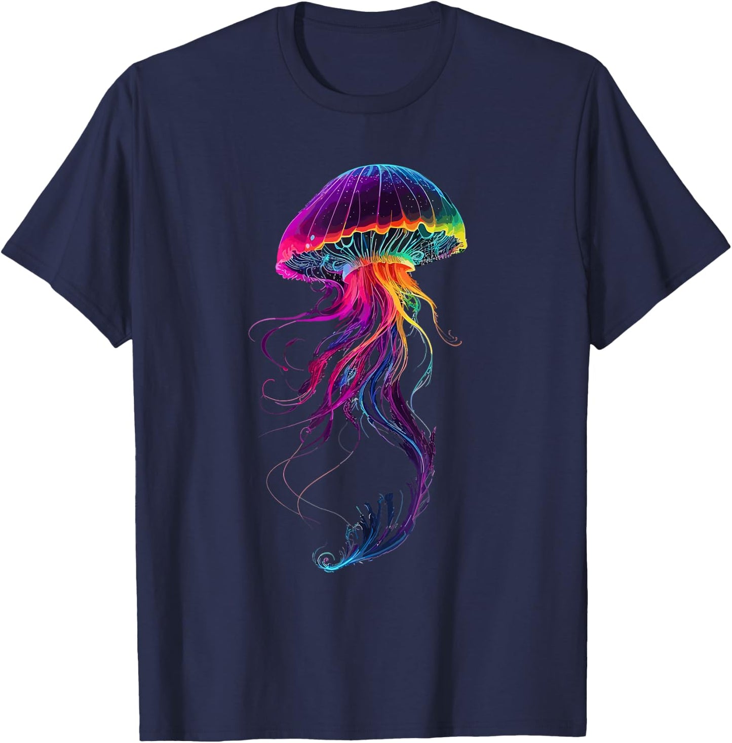 Luminous Jellyfish T-Shirt - T-Shirt | Navy