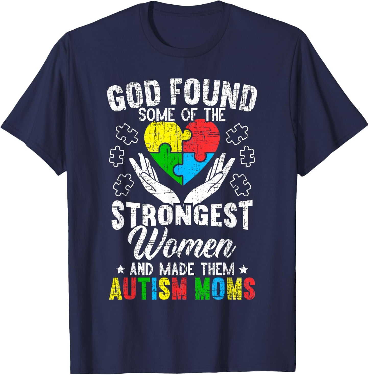 Autism Mom ASD Awareness Autism Spectrum Disorder Mother T-Shirt - T-Shirt | Navy