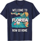 Funny Welcome To Florida Retro Design, Funny Florida T-Shirt - T-Shirt | Navy