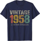 Vintage 1958 Limited Edition 67th Birthday Gifts 67 Year Old T-Shirt - T-Shirt | Navy