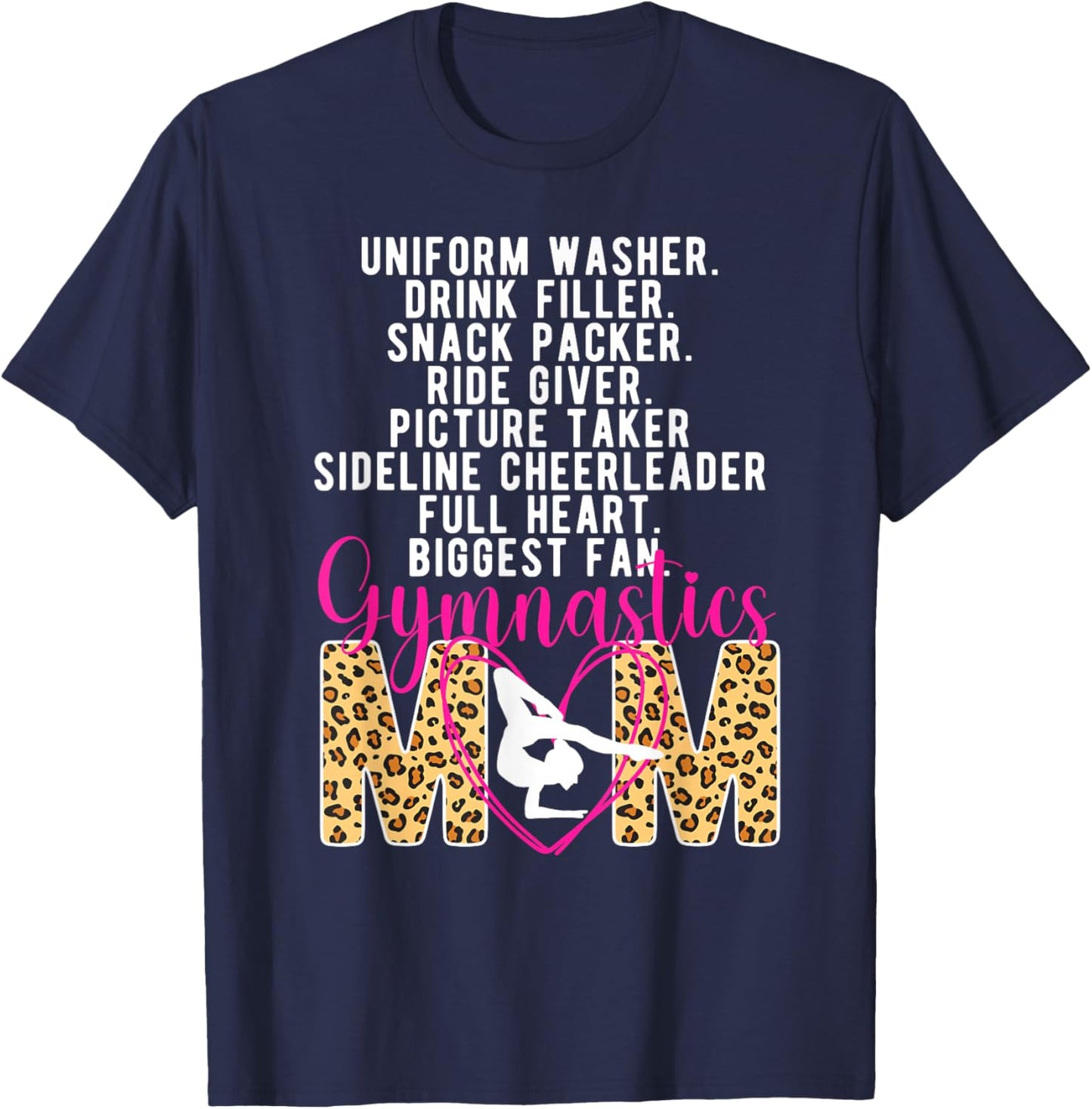 Gymnastics Mom Definition Mom Of A Gymnast Mother T-Shirt - T-Shirt | Navy