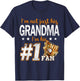 I'm Not Just His Grandma I'm His Number 1 Fan Baseball T-Shirt - T-Shirt | Navy