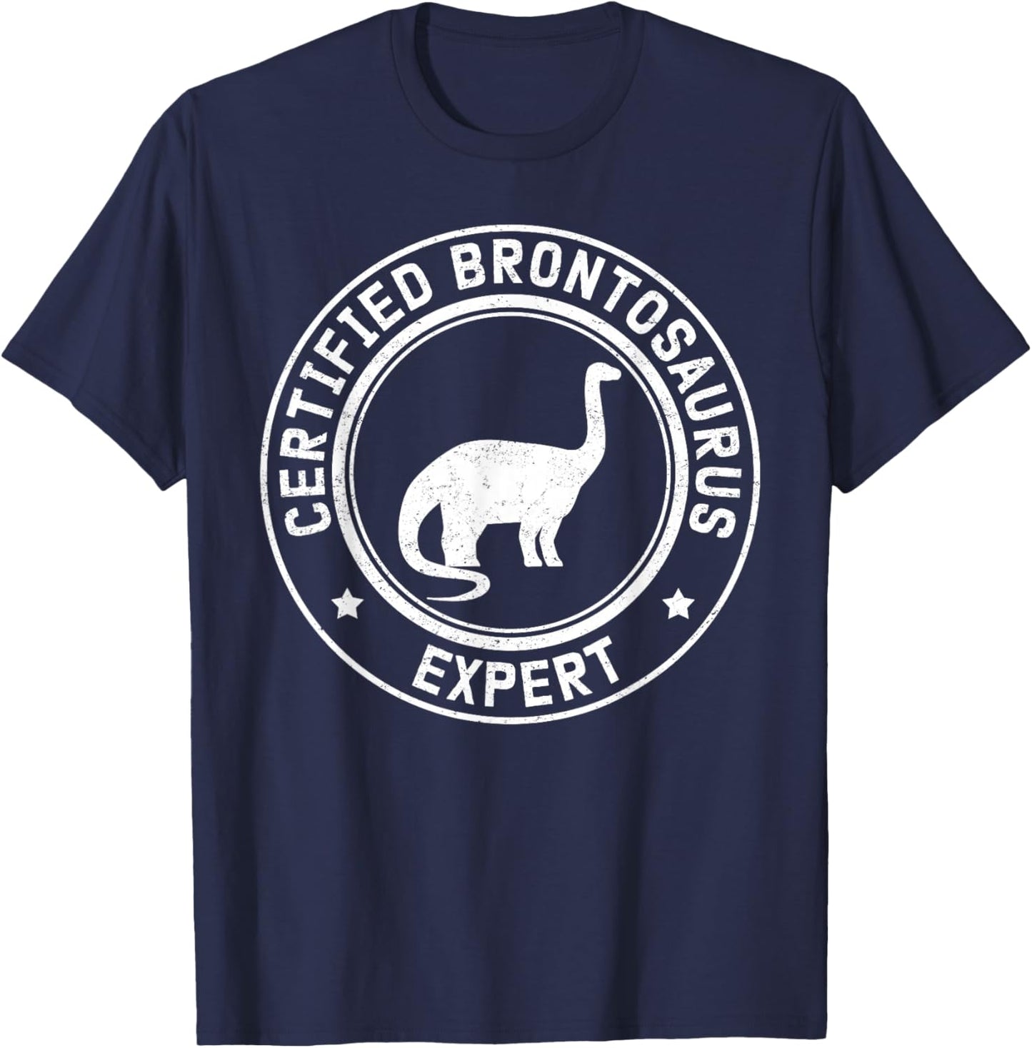 Brontosaurus Expert | Dinosaurs Brontosauruses T-Shirt - T-Shirt | Navy