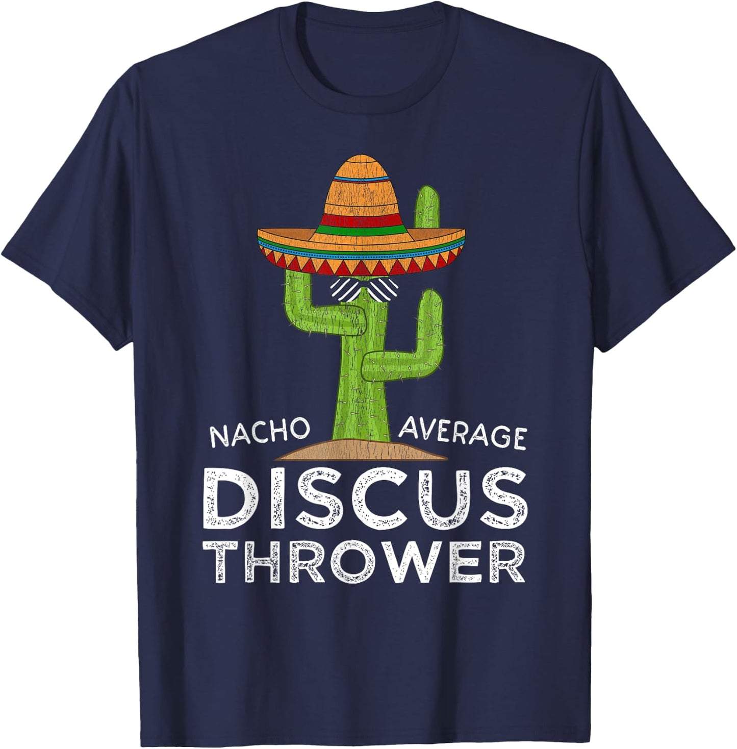 Funny Track Discus Throwing Saying For Field Event Throwers T-Shirt - T-Shirt | Navy