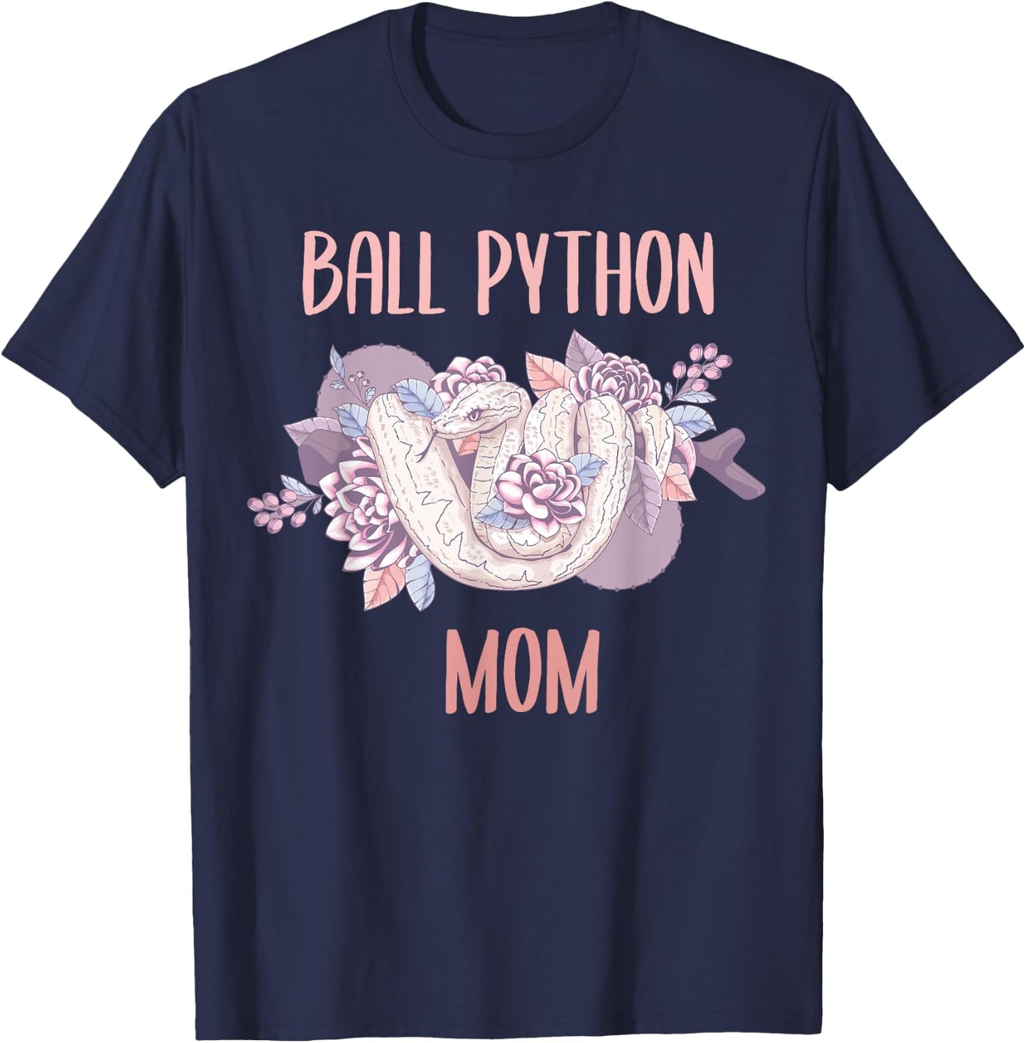 Ball Python Mom Snake Ball Python T-Shirt - T-Shirt | Navy