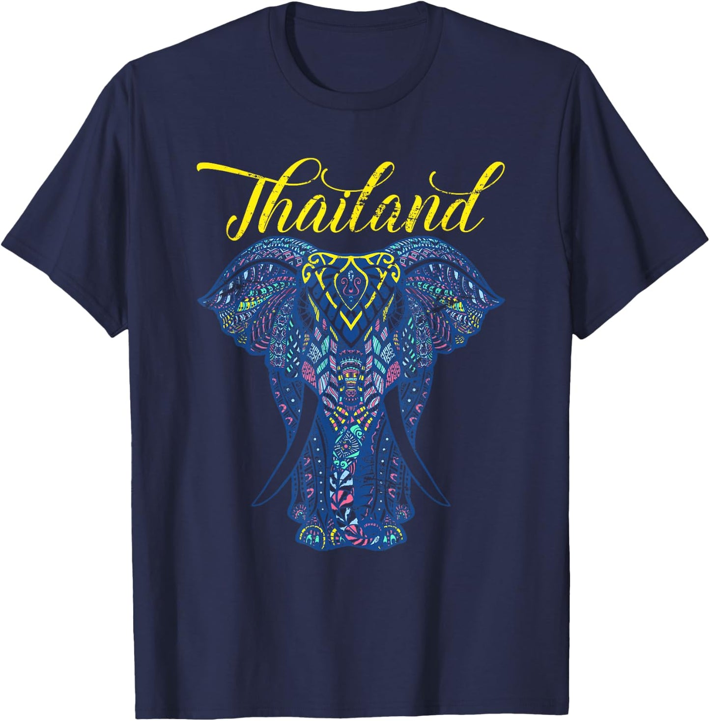 Elephant Bangkok Thailand Lovers Thailand T-Shirt - T-Shirt | Navy