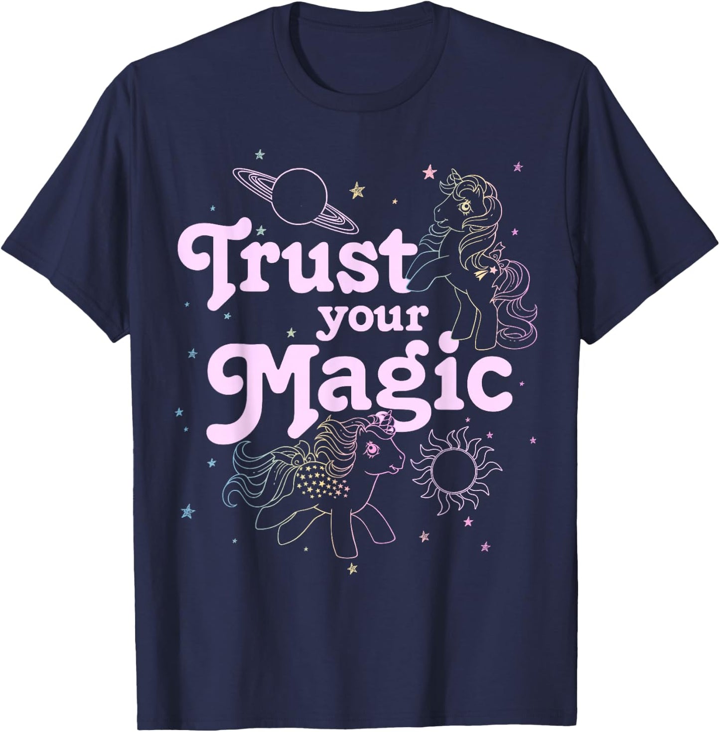 My Little Pony Trust Your Magic Celestial Ponies T-Shirt - T-Shirt | Navy
