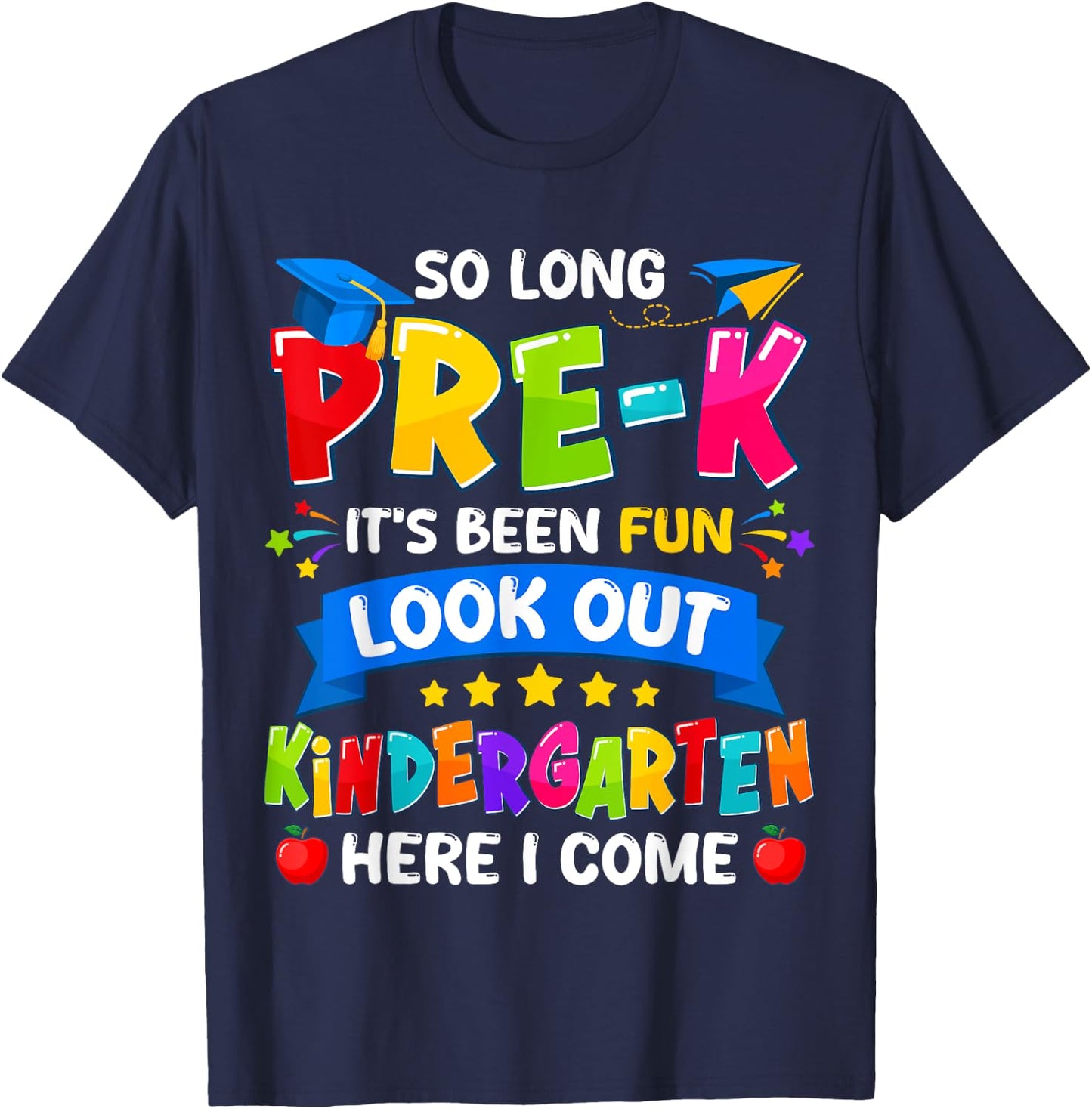 Pre-k Preschool Graduation T-Shirt - T-Shirt | Navy
