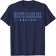 North Carolina Soccer Blue Vintage Text T-Shirt - T-Shirt | Navy
