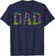 Dad Colorful Butterflies | Cool Father's Day Lover Men Gift T-Shirt - T-Shirt | Navy