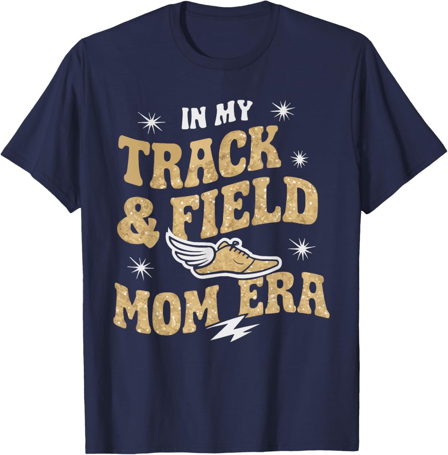 Track And Field Mom Athlete Runner Mothers Day T-Shirt - T-Shirt | Navy