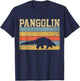 Pangolin Retro Vintage Gift T-Shirt - T-Shirt | Navy