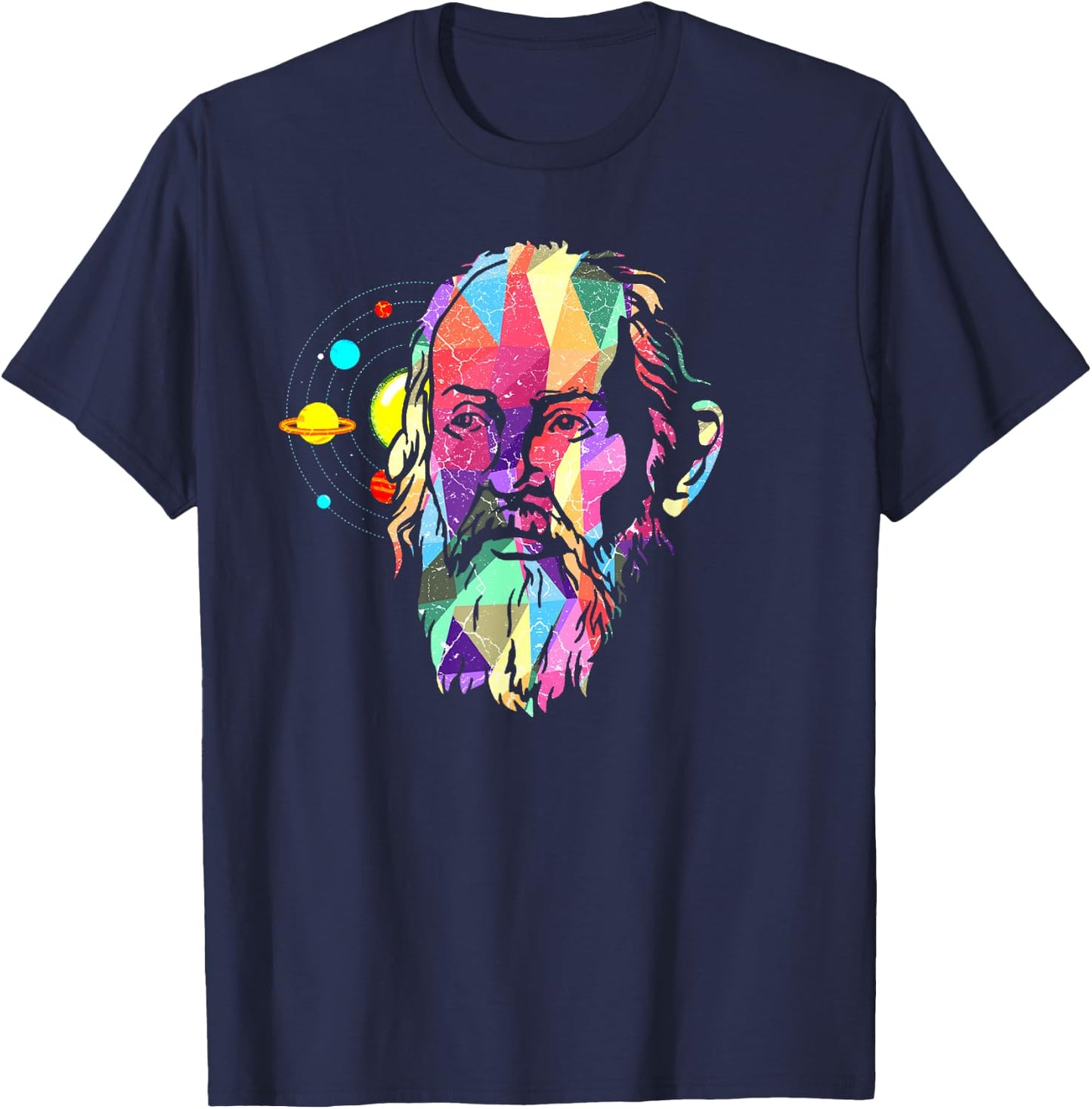 Galileo Galilei Physicist Physics Study Astronomy Gift T-Shirt - T-Shirt | Navy