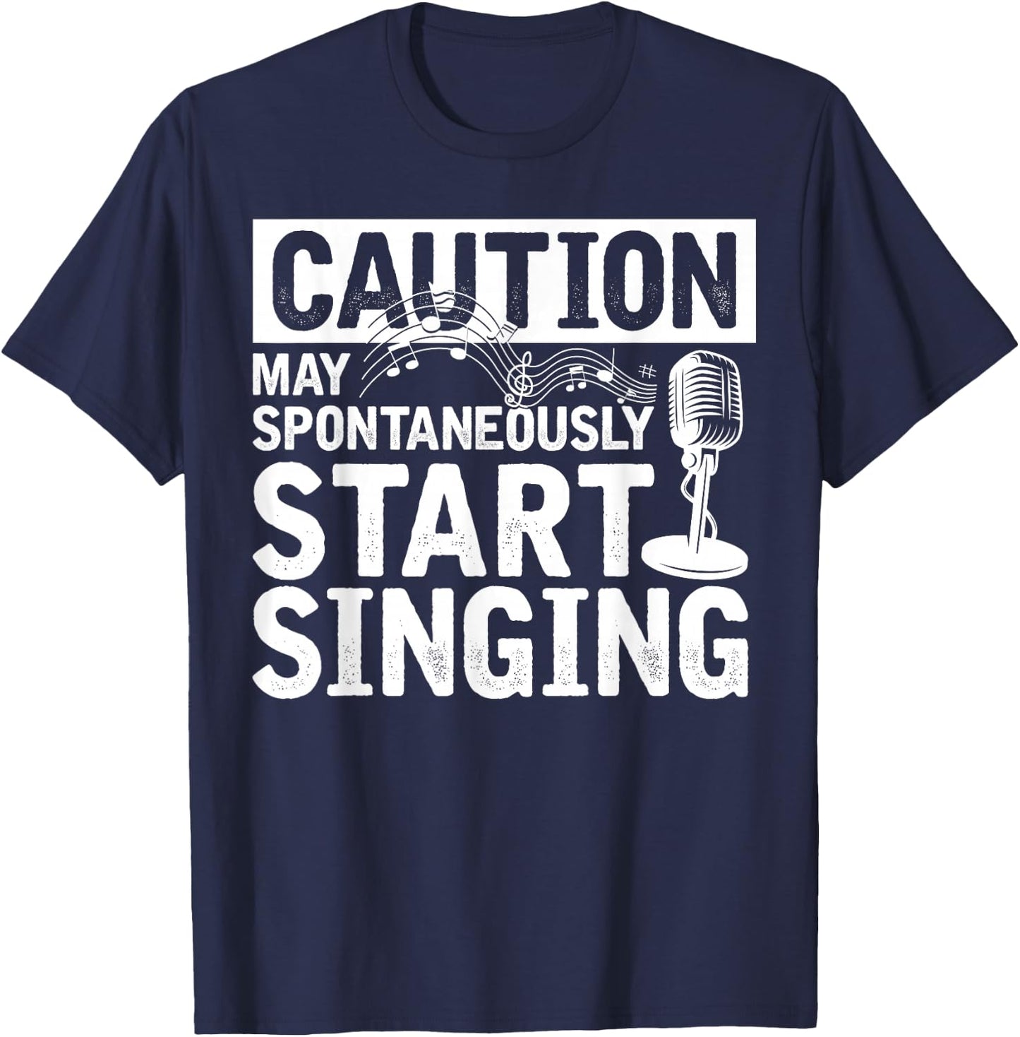 Theatre Stage Singer Musician Gift Funny Musical T-Shirt - T-Shirt | Navy