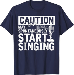 Theatre Stage Singer Musician Gift Funny Musical T-Shirt - T-Shirt | Navy