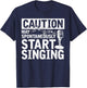 Theatre Stage Singer Musician Gift Funny Musical T-Shirt - T-Shirt | Navy