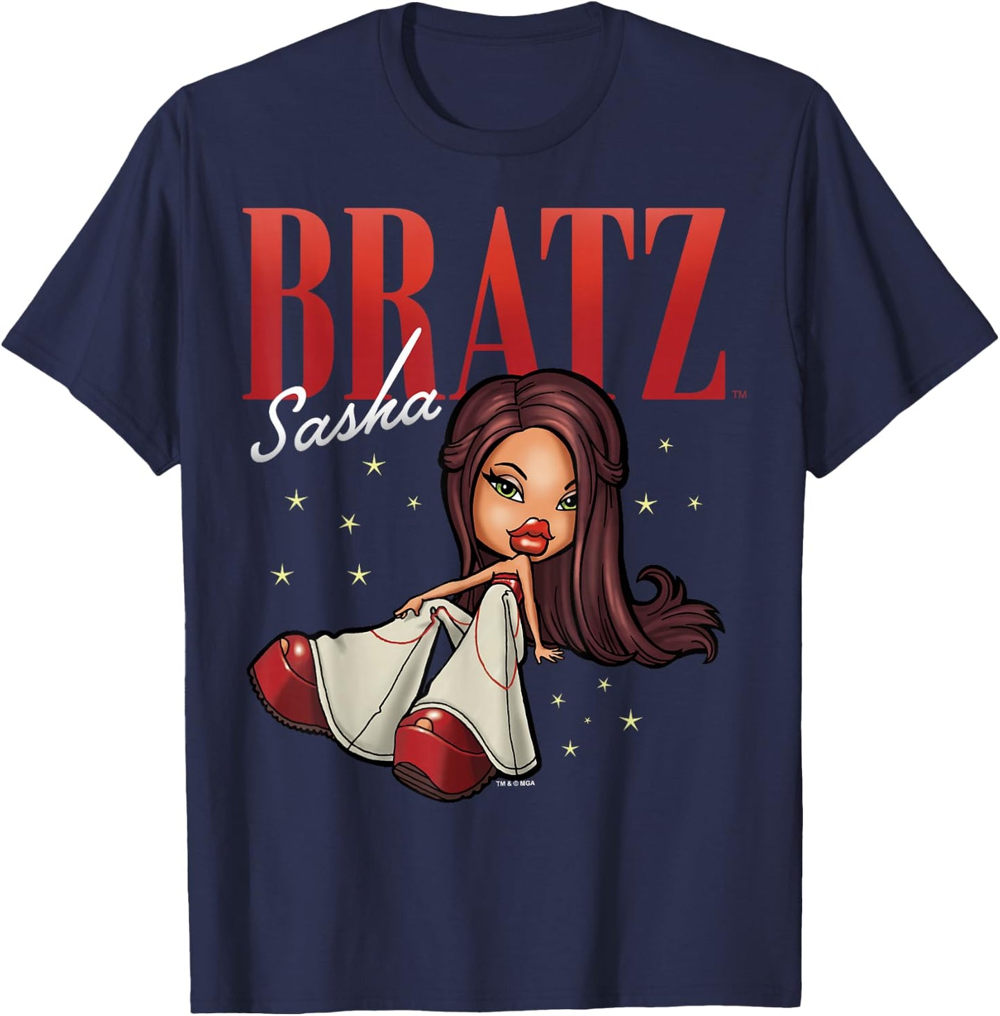 Bratz Sasha Portrait T-Shirt - T-Shirt | Navy