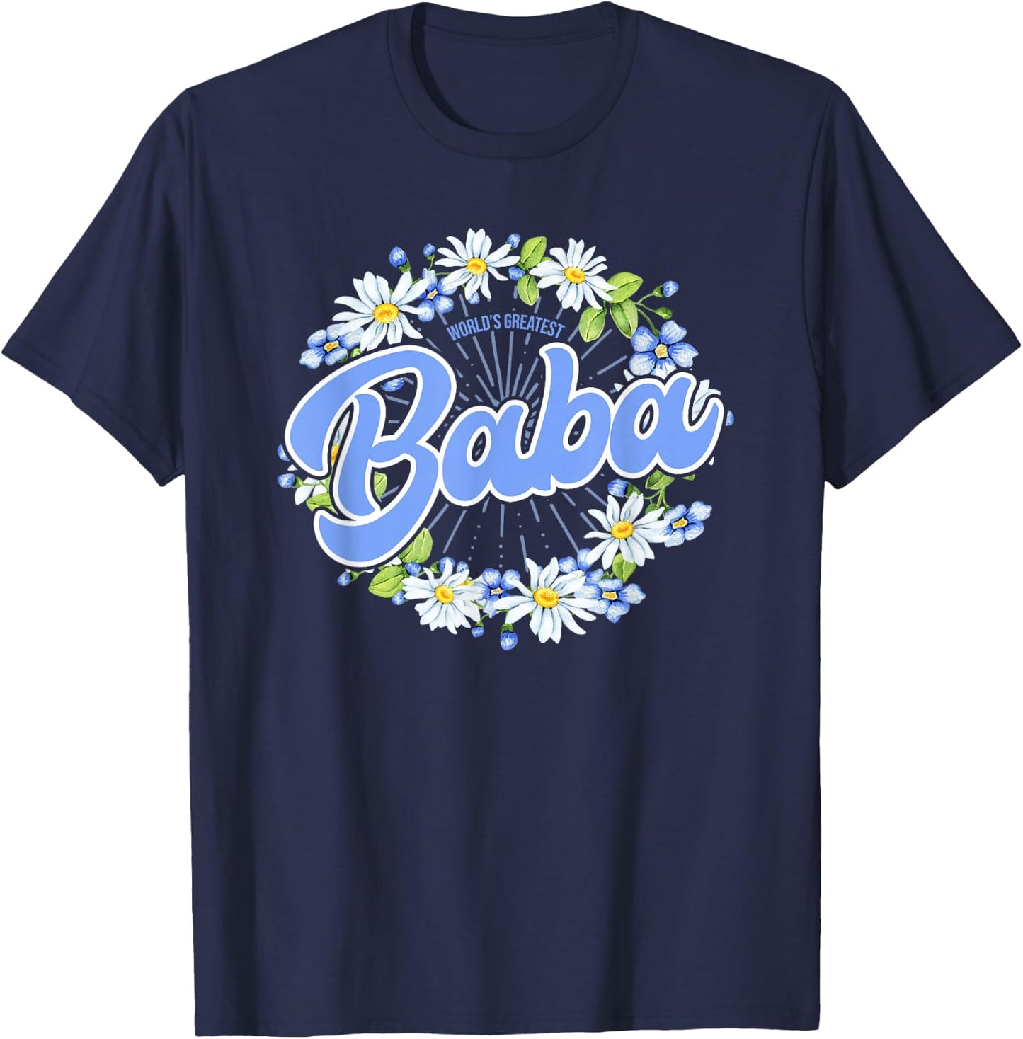 World's Greatest Baba - Gift Serbian Grandma T-Shirt - T-Shirt | Navy