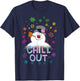 Frosty The Snowman Chill Out Portrait T-Shirt - T-Shirt | Navy