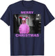 A Christmas Story Ralphie Pink Bunny Suit Merry Christmas T-Shirt - T-Shirt | Navy