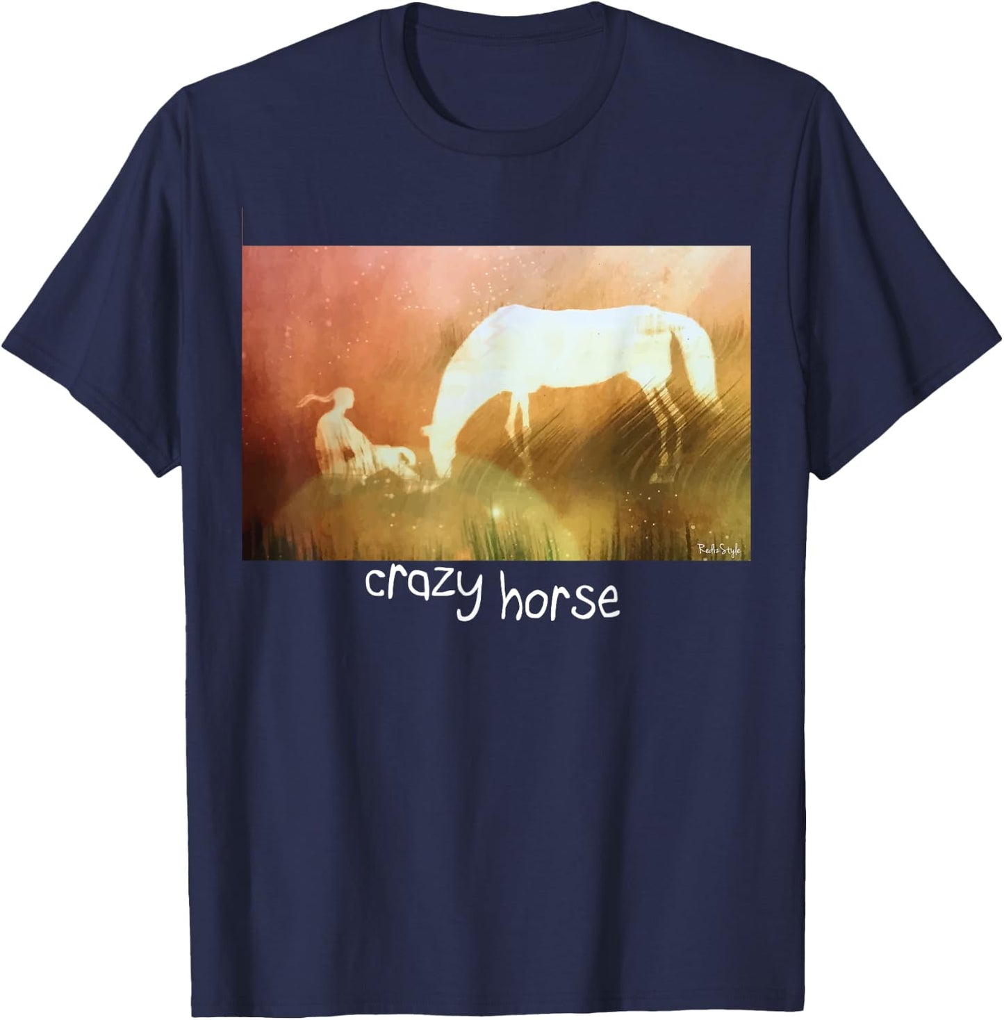 Crazy Horse T-Shirt - T-Shirt | Navy