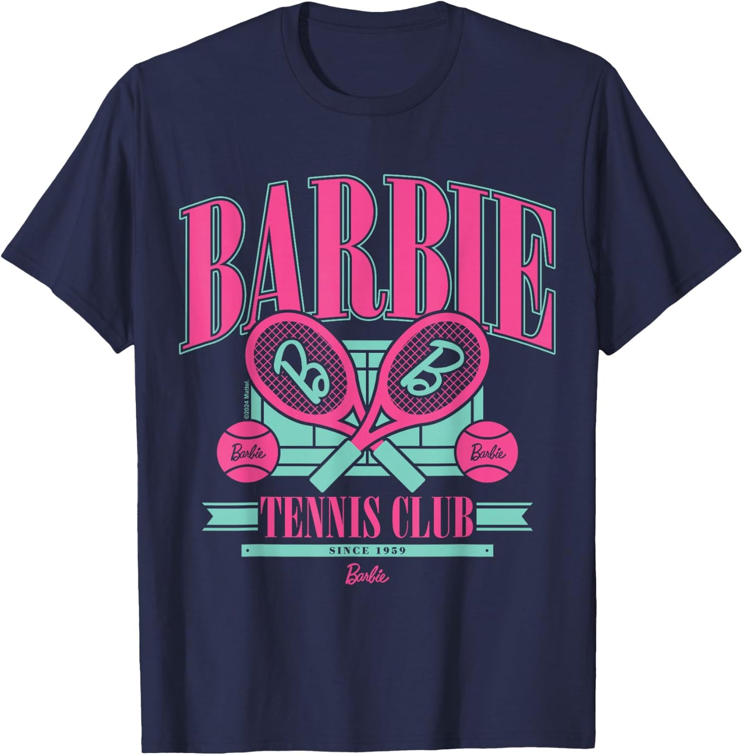 Barbie Varsity Tennis Club Since 1959 T-Shirt - T-Shirt | Navy