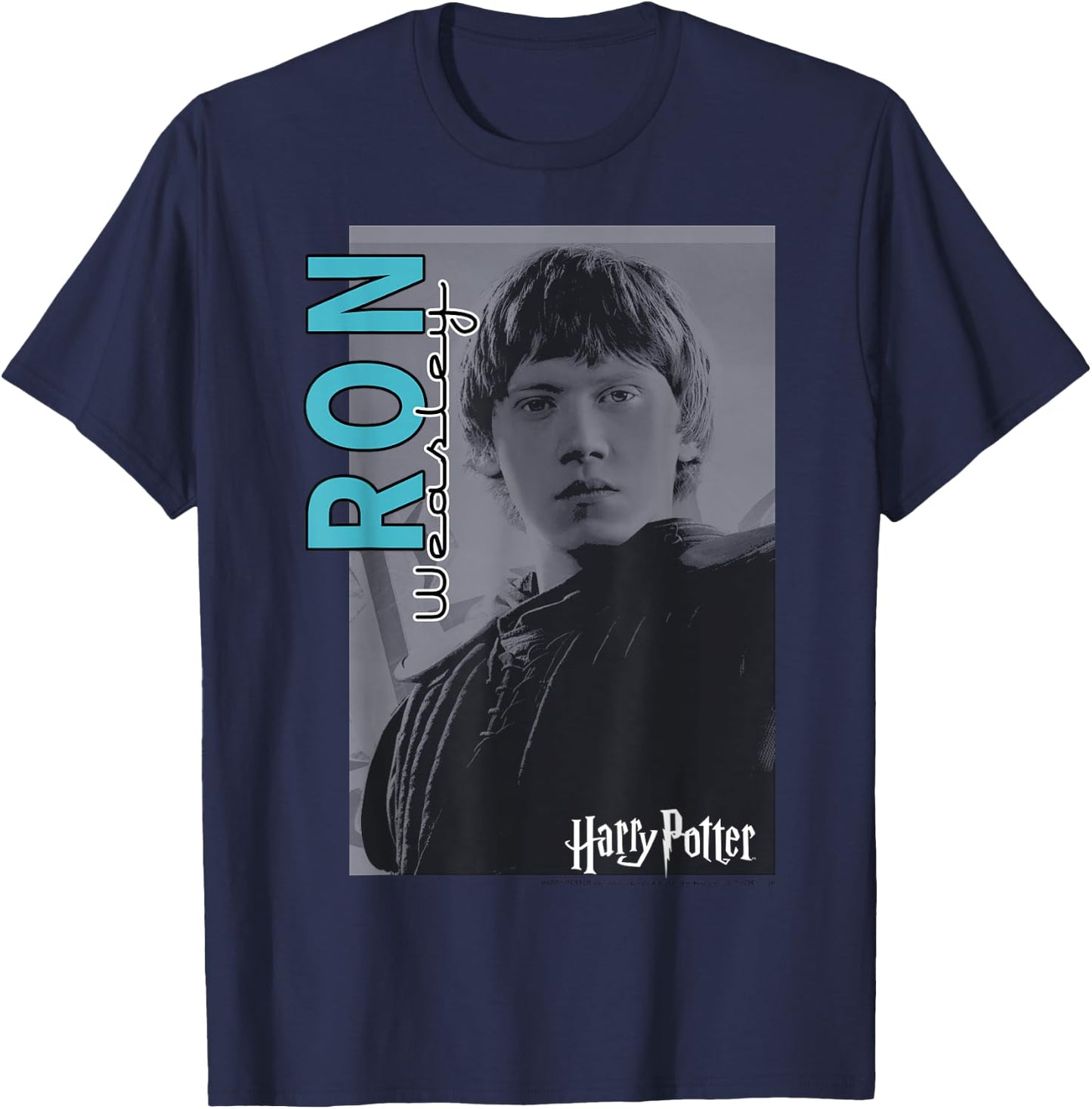 Harry Potter Ron Weasley Character Poster T-Shirt - T-Shirt | Navy