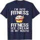 Ice Cream Lover Funny Fitness Bodybuilding Workout Gym Women T-Shirt - T-Shirt | Navy