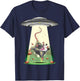 Alien Abduction Shirt Opossum UFO Flying Saucer Conspiracy T-Shirt - T-Shirt | Navy
