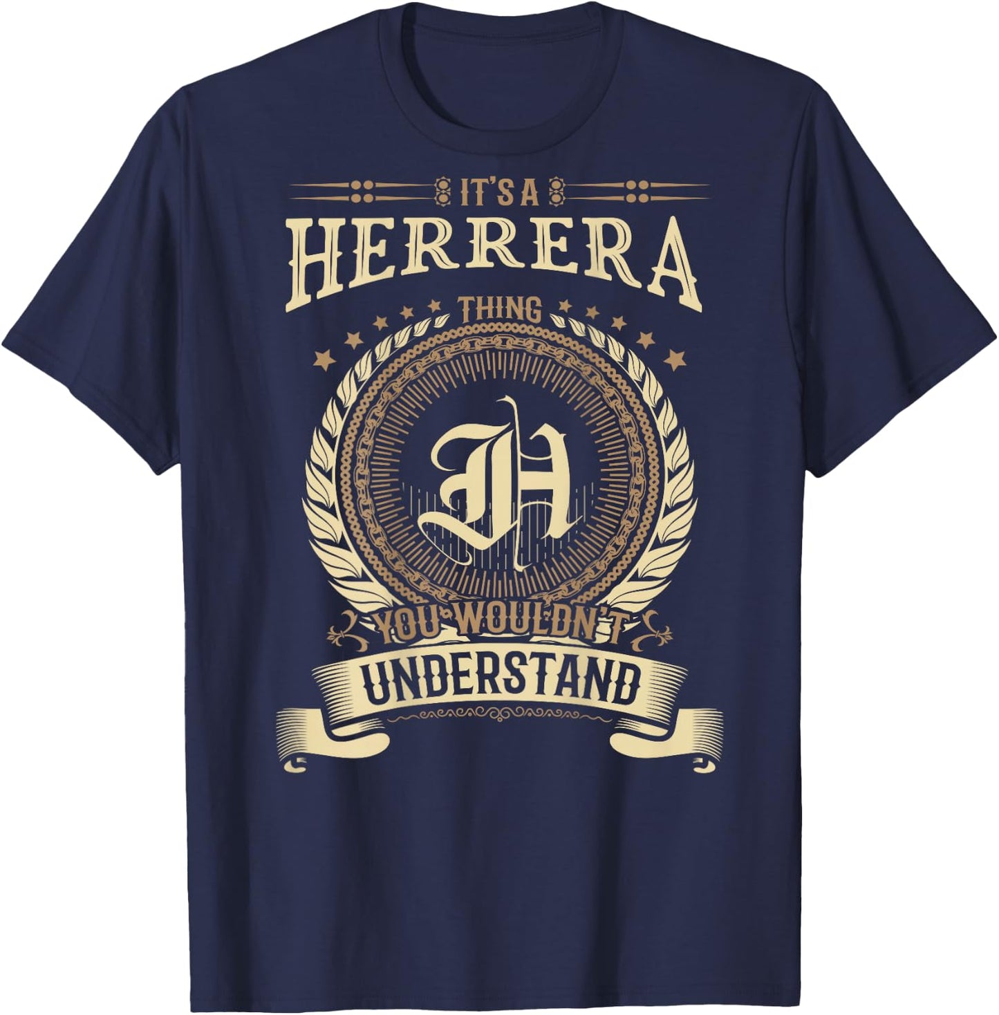 Herrera Thing You Wouldn't Understand Family BACKPRINT T-Shirt - T-Shirt | Navy