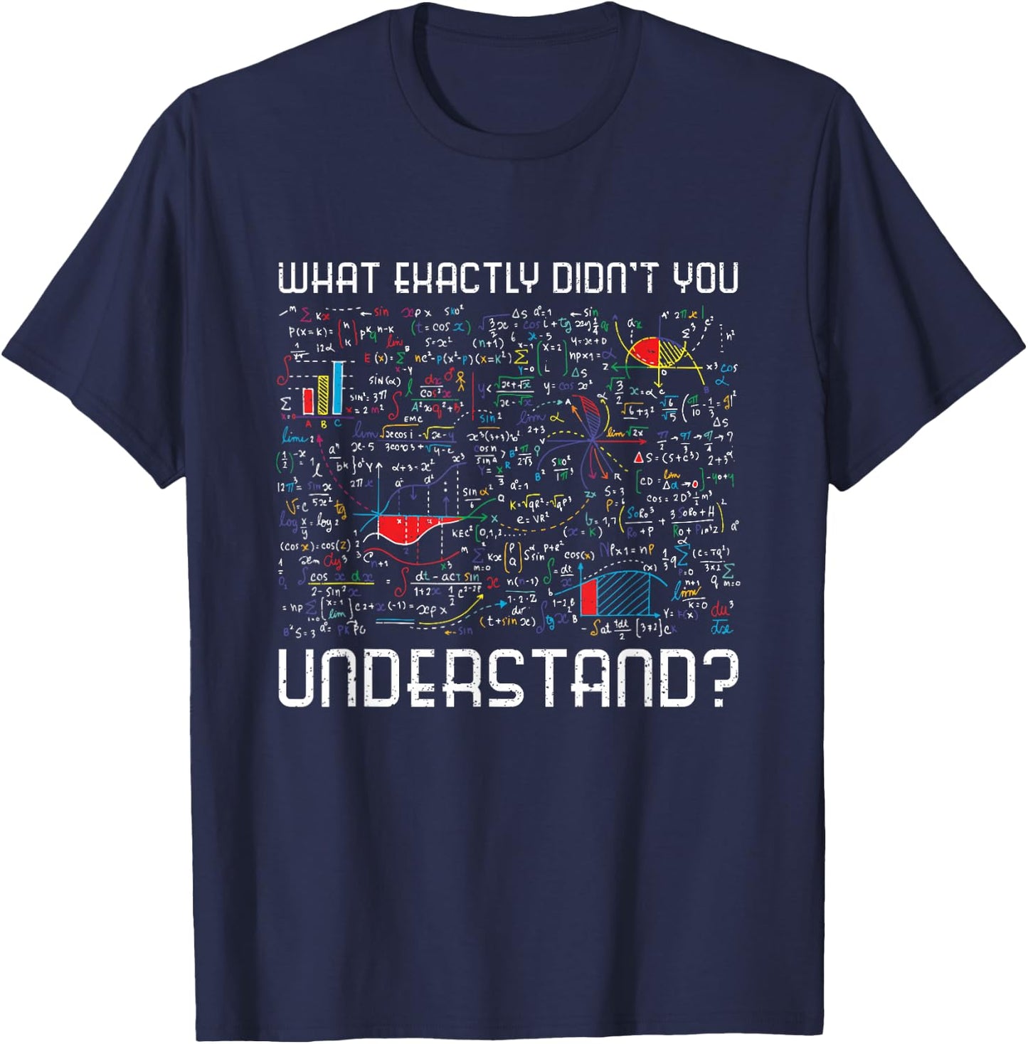 Physics Formulas Funny Science Geek Gift Physics T-Shirt - T-Shirt | Navy