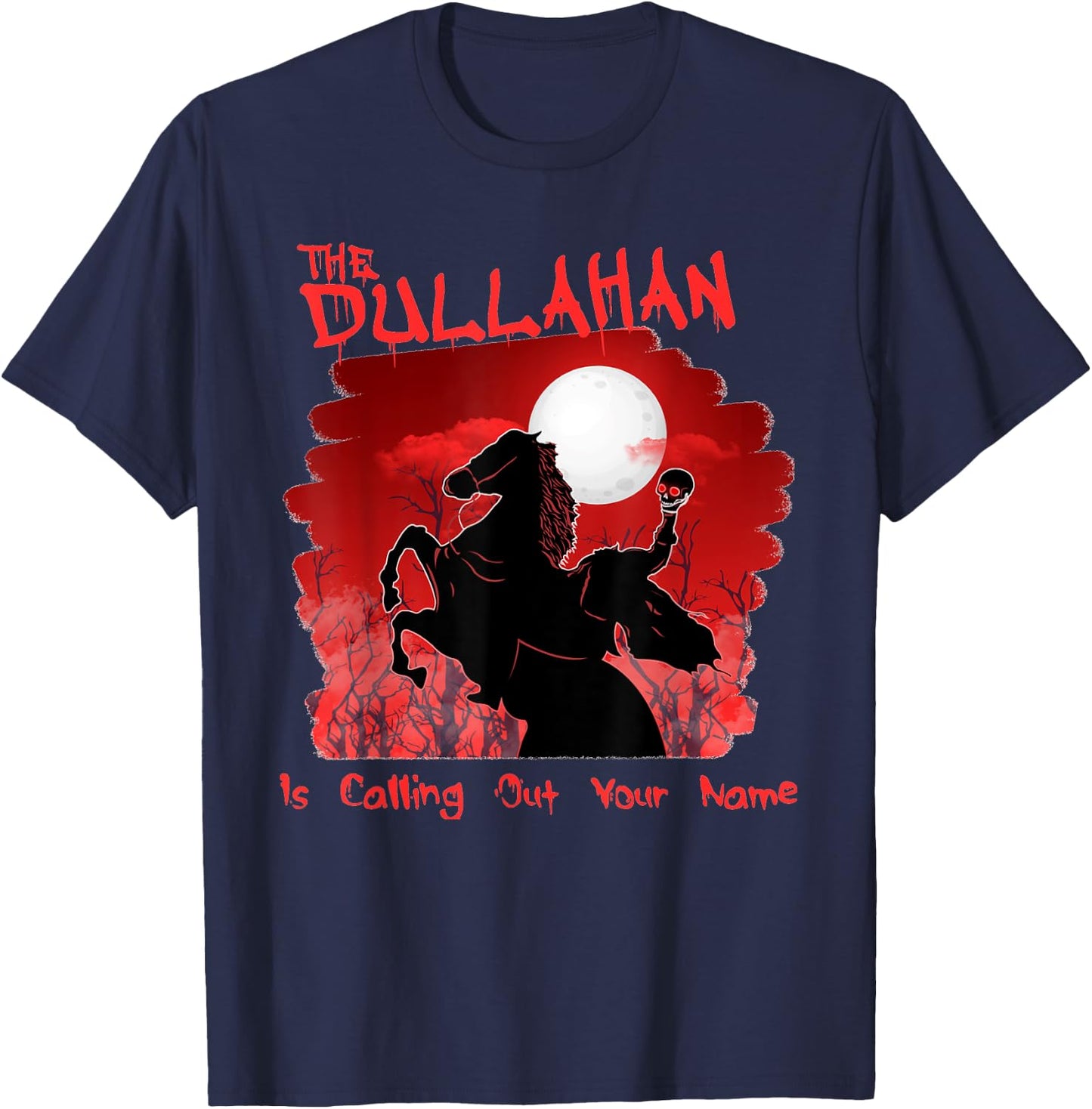 The Dullahan Horseman Celtic Mythology Lovers for Samhain T-Shirt - T-Shirt | Navy