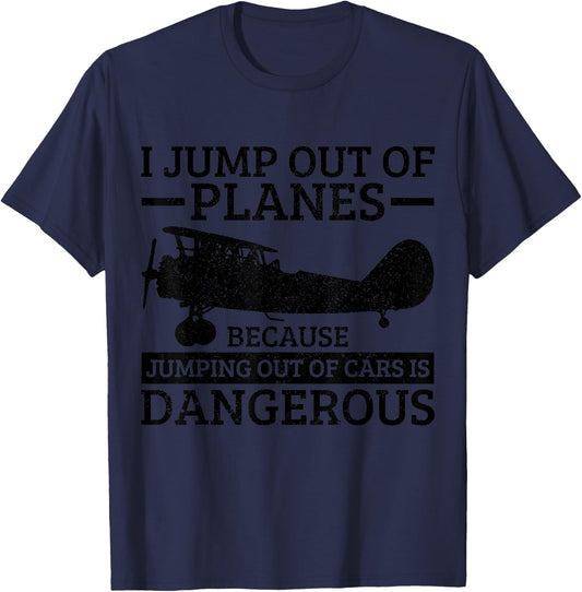 Skydiving Parachute Gift T-Shirt - T-Shirt | Navy